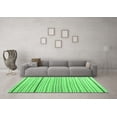thumbnail image 3 of Ahgly Company Indoor Square Solid Emerald Green Modern Area Rugs, 3' Square, 3 of 4