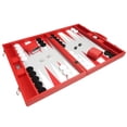 thumbnail image 4 of Silverman & Co. 19-inch Premium Backgammon Set - Large - Red, 4 of 12