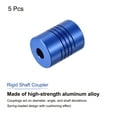 thumbnail image 3 of 5Pcs 5mm to 6.35mm Aluminum Alloy Shaft Coupling L25xD19 Flexible Coupler with Screws for Motors,Blue, 3 of 6