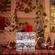 thumbnail image 4 of Adornos navideños transparentes con purpurina irrompibles: bolas decorativas pintadas a mano con acabado perlado y ganchos para decorar el árbol, la repisa de la chimenea o cualquier escena festiva, 4 of 6