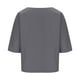 thumbnail image 5 of Vestidos Casuales Para Mujer, Blusas De Mujer De Moda Blusas casuales lisas para mujer, blusa de verano de moda con cuello redondo y mangas 3/4, 5 of 6