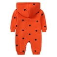 thumbnail image 4 of Esaierr Newborn Infant Boys Girls Jumpsuit Baby Hoodie Romper Zipper Long Sleeve Winter Warm Comfortable Romper for 0-24M, 4 of 5