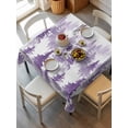thumbnail image 6 of Purple Forest Table Cloth, Contemporary Silhouette Abstract Art Waterproof Tablecloth for Square Tables, Reusable Washable Fabric Table Cover for Restaurant Kitchen Dining Tables 60"x60", 6 of 6