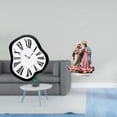thumbnail image 2 of Reloj De Pared Acrílico Distorsionado, Decoración De Escritorio única Y Creativa Con Efecto Derretido, Adorno Divertido De Lujo Para El Hogar, Tienda, Navidad, Chimenea, 2 of 8