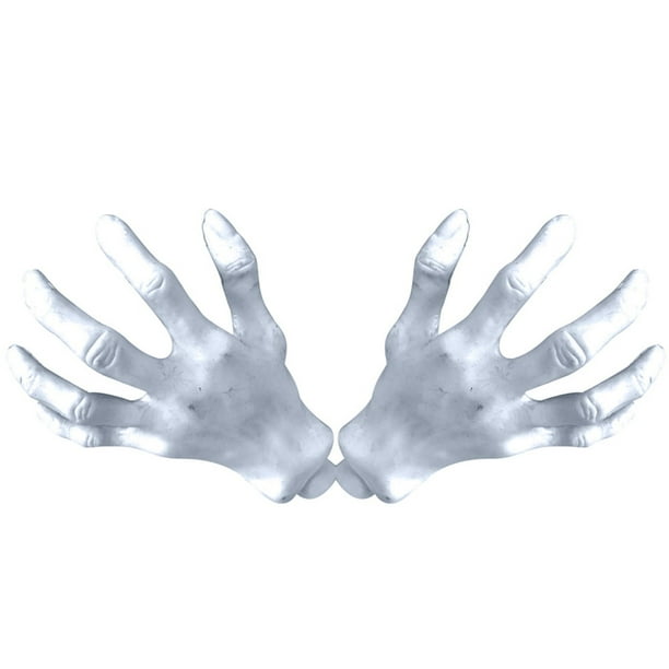 Two Piece Set Of Halloween Witch Hands, Halloween Real Person Sized Plastic Fake Human Hands, Party Horror Props, Halloween Decorations