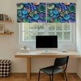 thumbnail image 5 of Easter Blue Eggs Tier Curtains 36 Inch Length, Spring Floral Polka Dot Black Cafe Short Curtains for Bathroom Over Sink, Small Kitchen Curtain Light Filtering Tiered Drapes 2 Panels 27.5"Wx36"L, 5 of 8