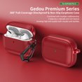 thumbnail image 2 of Leather Texture Design Case for AirPods Pro 3, Soft Silicone Shockproof Cover for Airpods Pro 3rd Generation 2025 with Carabiner, 2 of 10