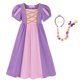 thumbnail image 1 of Disney Kids Rapunzel Princess Dress Christmas Snow White Aurora Belle Mulan Loli Merida Cinderella Clothing Maxi Birthday Party11T (Size 150) Gao Jinjia LED, 1 of 2