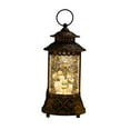 thumbnail image 4 of yuksok Christmas Musical Snow Globe Lantern Christma Decoration Table Centerpiece Light Snowman, 4 of 9