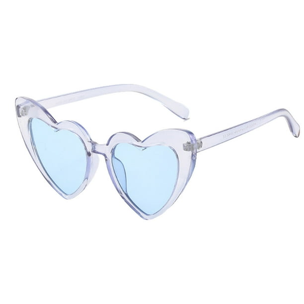Minnieouse Sun Eyewear Mujeres Gafas de sol en forma de corazón Suministro de viaje multifuncional para adultos Mujeres Lady Girl Children Tipo 1 Lentes Tipo 8 Minnieouse AP008850-08