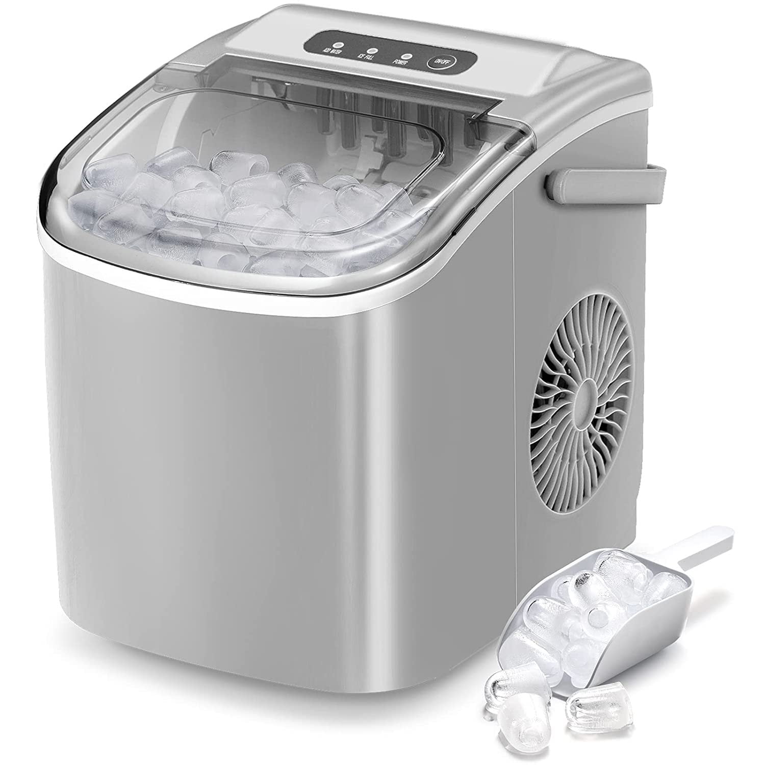 AGLUCKY Ice Makers Countertop,Protable Ice Maker Machine with Handel