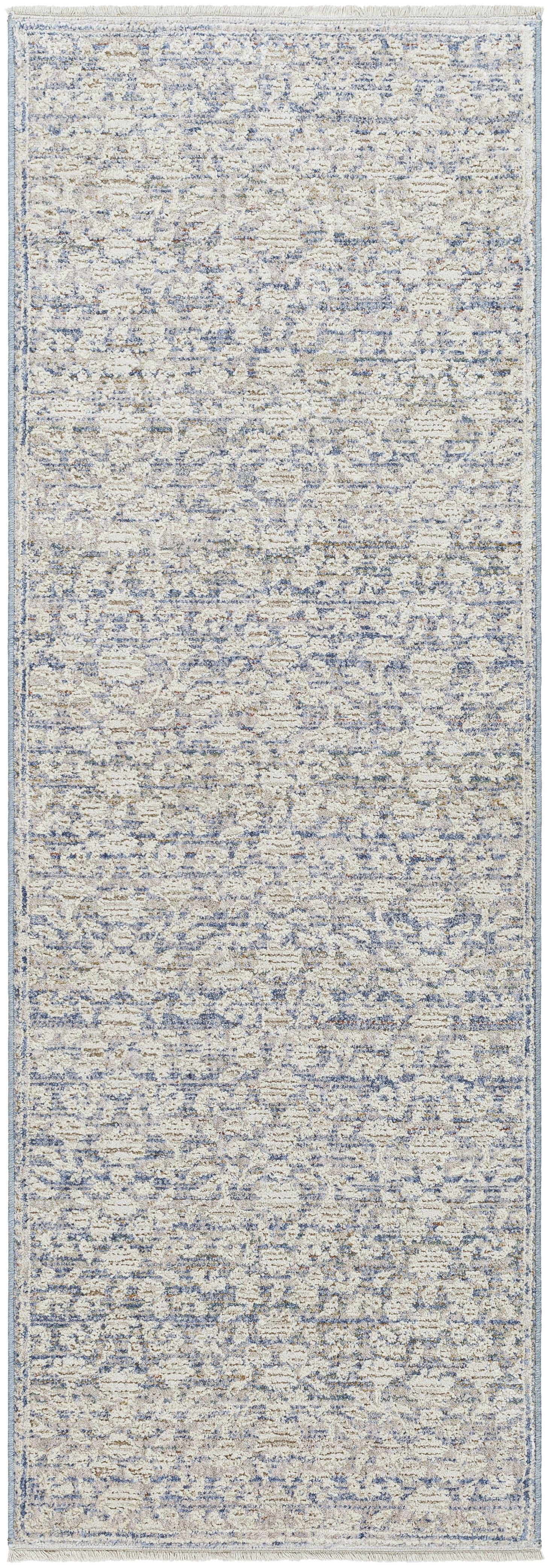 (2 pack) Better Homes and Gardens Blue Floral Runner Rug, 29" x 7'