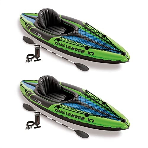 Kayak Intex Challenger K1 inflable para 1 persona con accesorios