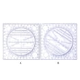 thumbnail image 4 of Matsuzay Regla giratoria Construcción Plantilla de geometría estéreo Dispositivo de medición de dibujo Reglas de papelería Accesorios Estudiante Artesanía Azul Matsuzay HA012296-02, 4 of 6