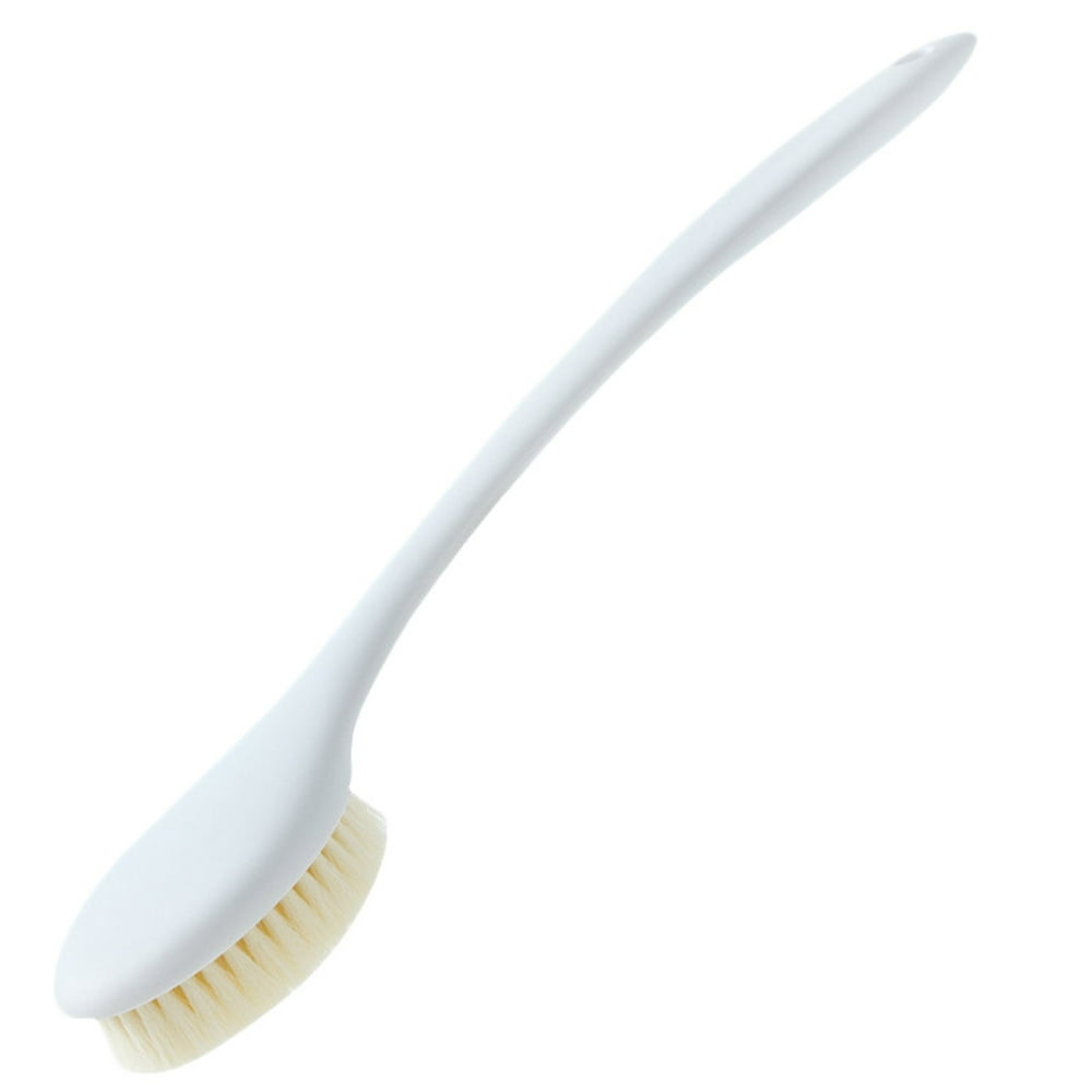 Long Handle Bath Brush Soft Nylon Bristles Shower Back Scrubber