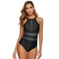 thumbnail image 4 of Coofit Womens Swimwear High Neck Halter One Piece Swimsuit Beach Bathing Suit, 4 of 8