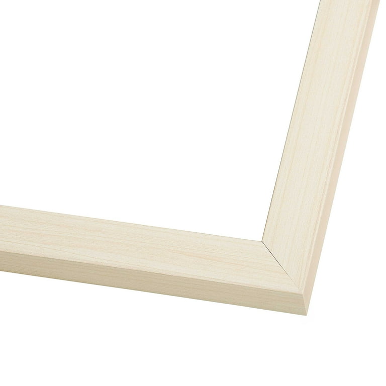 17x35 Frame White Wheat Solid Wood Picture Frame | Moulding Width