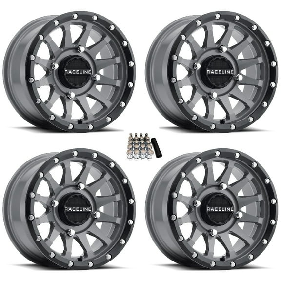 Raceline Trophy UTV Wheels/Rims Grey 14" Can-Am Maverick X3 / Honda Pioneer 1000