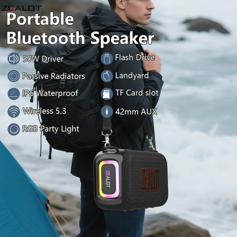 ZEALOT S85 50W Portable Bluetooth Speaker Waterproof Outdoor