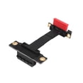 thumbnail image 3 of 2X PCIE X1 Câble Riser Double Angle Droit de 90 Degrés PCIE 3.0 X1 à X1 Câble d'Extension 8Gbps PCI Express 1X Carte Riser, 3 of 7
