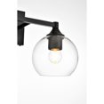 thumbnail image 5 of Living District Foster 2 light Black and Clear Bath Sconce, 5 of 7