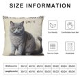 thumbnail image 5 of British Shorthair Cat Kitty Themed Decorations for Home, Funny Quote I Just Freaking Love British Shorthair Cats Okay Throw Pillow Cover ”, British Shorthair Cat Lover Gifts, 5 of 5