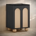 thumbnail image 3 of Plaisir II 24" Freestanding Bathroom Vanity in Black Oak with Black 3-Hole Widespread Sink Top, 3 of 5