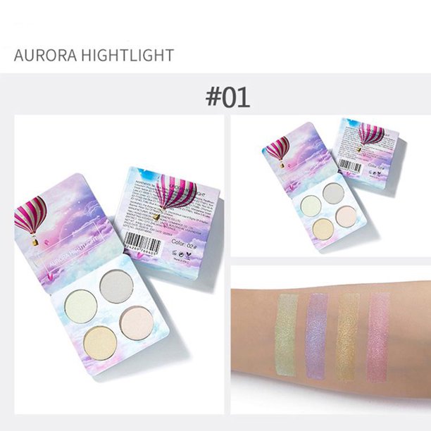 Make Up Palletes, Highlighter Palette Shades Powder 2 Colors Blush Palette Highlighter Cosmetic Face Makeup Powder Face Makeu, For Touch Up Home Use ANGGREK Highlighter Powder Palette