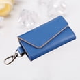 thumbnail image 4 of WORGEOUS Piel de vaca Funda para llaves de coche con cremallera Bolsa de almacenamiento para llaves Colgante en la cintura Soporte para llaves para hombres y mujeres (Azul), 4 of 7