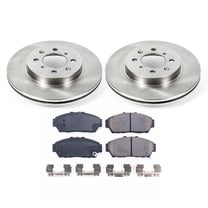 Ultimate Brakes Front Ceramic Brake Pad and Rotor Kit with Hardware