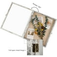 thumbnail image 3 of White Shadow Box Frame Real Glass Window Door with Hinge 13 x 16, 3 of 7