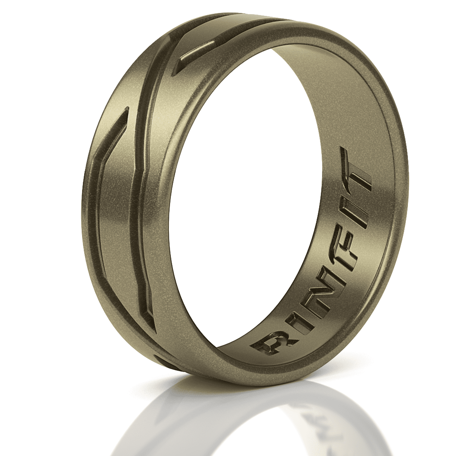 Rinfit Rinfit Silicone Wedding Ring for Women Metallic Bronze Color