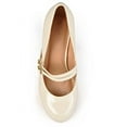 thumbnail image 3 of Brinley Co. Women's Medium and Wide Width Mary Jane Patent Leather Pumps, 3 of 5