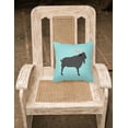 thumbnail image 2 of Carolines Treasures BB8056PW1414 Verata Goat Blue Check Fabric Decorative Pillow, 14 x 14 in., 2 of 2