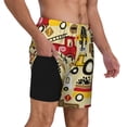 thumbnail image 2 of Rateoe Vehicles Pattern Men’s Swim Shorts with Compression Liner – Double-Layered Quick-Dry Swimwear, Comfortable & Stretchy Beach Shorts-XX-Large, 2 of 6