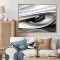 thumbnail image 1 of Designart Abstract Modern Waves framed wall art decor, Waves framed wall art, Endless Ripples in Gold and White , Gold Modern Gold framed wall art, 32x24 inches Gold Frame, 1 of 5