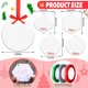 thumbnail image 4 of Discos artesanales 50 Piezas de Acrílico Transparente Adorno Navideño Panel Colgante en Blanco para Decoración, 4 of 9