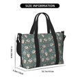 thumbnail image 5 of Sigee Hedgehogs and Flowers for Hand Travel Bag,Sports Tote Gym Bag for Men and Women, 5 of 7