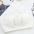 thumbnail image 2 of Everyday Bras for Women Underwear And Bra Set Stacked Pants Set with Lace up Shirt Top Set Lace Lace Pajama Set for Women plus Size Lace Thigh Garter Set We Undies Womens Lace Lingerie Set White M, 2 of 8