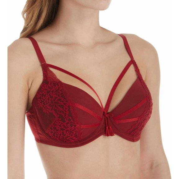 Women's Pour Moi 54000 Hush Padded Underwire Bra (Ruby 34A)