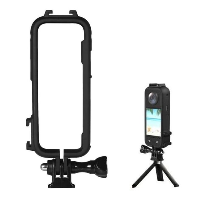 Frame Cage Rig, Heat Dissipation Stable Scratch Resistant Full Black Shockproof Camera Cage for ONE X3 Camera