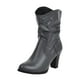 thumbnail image 2 of Zapatos de mujer Moda Color sólido Cuadrado Tacones altos Casual Cálido Resistente al desgaste Botas de vaquero de lana sin cordones Wmkox8yii  hfjk3221, 2 of 4