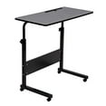 thumbnail image 2 of SIDUCAL Table à Plateau, Table d'Appoint Réglable pour Canapé et Lit, Bureau Portable avec Roulettes, Table au-Dessus du Lit, Chariot pour Ordinateur Portable, Noir, 31,5 x 15,7 Po Bureau, 2 of 4