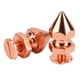 thumbnail image 1 of 100 juegos de puntas cónicas 100 juegos de puntas cónicas Spik Stud Spike Stud Rose Gold High Durness Screw Back Studs Spikes Kit para ropa de bricolaje Bolsas Zapatos remache ANGGREK Otros, 1 of 8