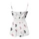 thumbnail image 5 of Gibobby Mujeres abotonadas con cuello en V Beach Crochet Lace Peplum Tank Tops Cute sin mangas Peplum Tops Casual Spaghetti Strap Camisas Blusa(Rosa,CH), 5 of 5