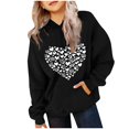 thumbnail image 2 of Tao Tao Children's Hoodie With Long Sleeved Pattern Printed Round Neck Hooded Top Suitable For Hooded Sports Hoodies Of Boys And Girls Of All Ages Black 5 Years, 2 of 4