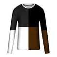 thumbnail image 4 of Blusas y camisas de manga larga con cuello redondo para hombre, estilo casual, cuello redondo, manga larga, estampado, blusa para hombre, 4 of 4