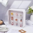 thumbnail image 5 of 3-Tier Figure Display Case 29.5x8x30cm Wall Hanging Display Box Beige Wall Mounted Plastic Display Boxes Storage Box Clear Display Case with Door for Minifigure Anime Artifact Display, 5 of 9