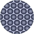 thumbnail image 1 of Ahgly Tapis Rond Lavable en Machine Intérieur Transitionnel Bleu Nuit, 4 Pieds Rond, 1 of 7