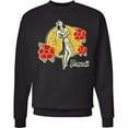 thumbnail image 2 of Inktastic Retro Hula Girl Adult Sweatshirt, 2 of 4